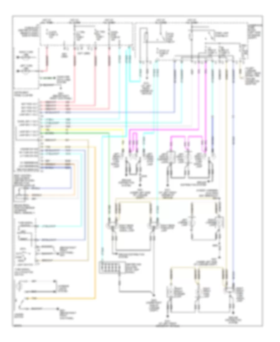 Exterior Lamps Wiring Diagram for Suzuki XL7 Limited 2007