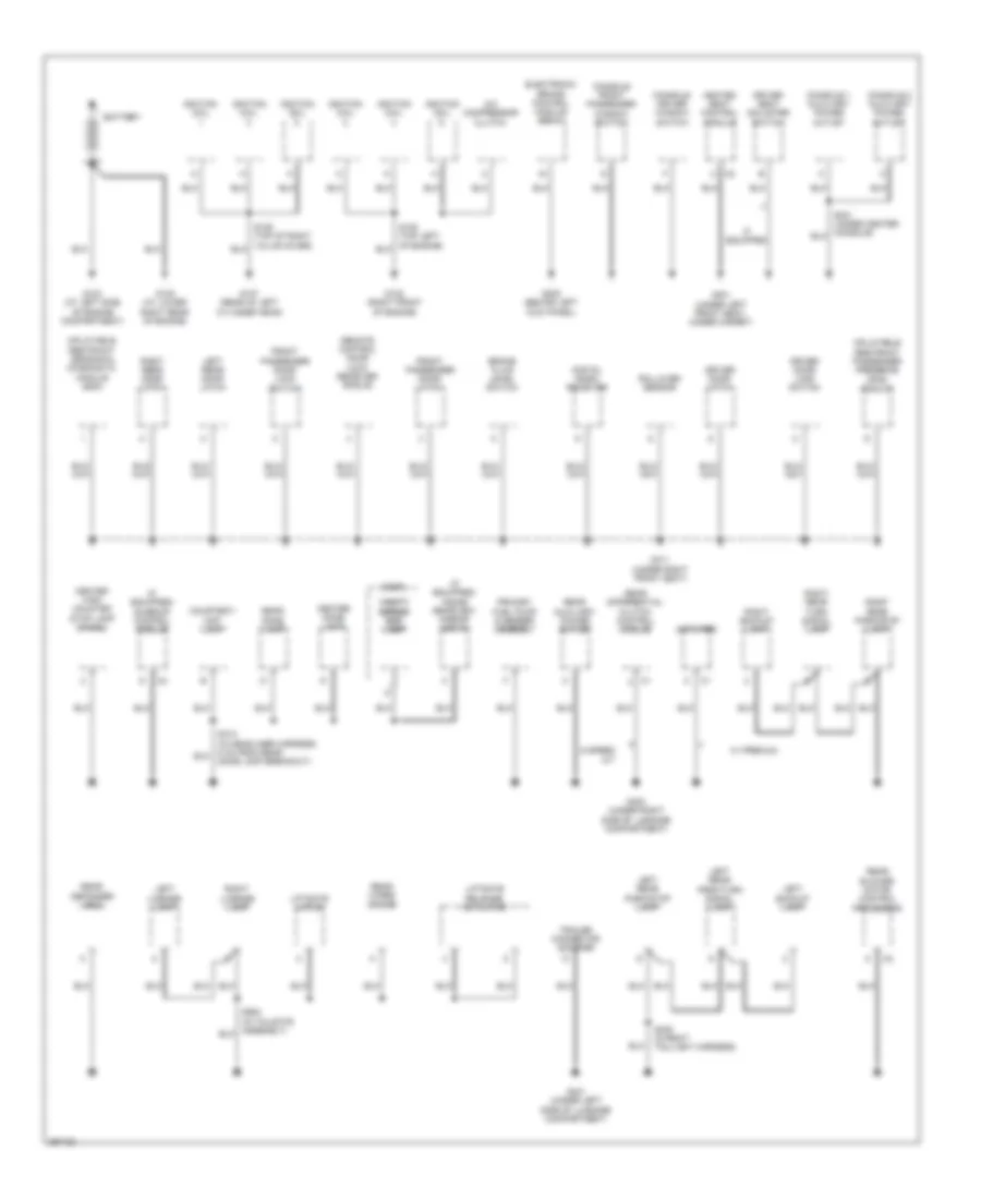 Ground Distribution Wiring Diagram 1 of 2 for Suzuki XL7 Limited 2007