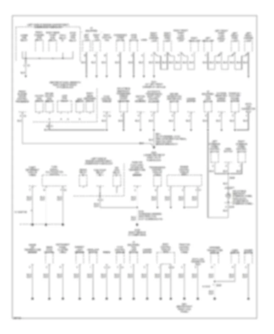 Ground Distribution Wiring Diagram 2 of 2 for Suzuki XL7 Limited 2007