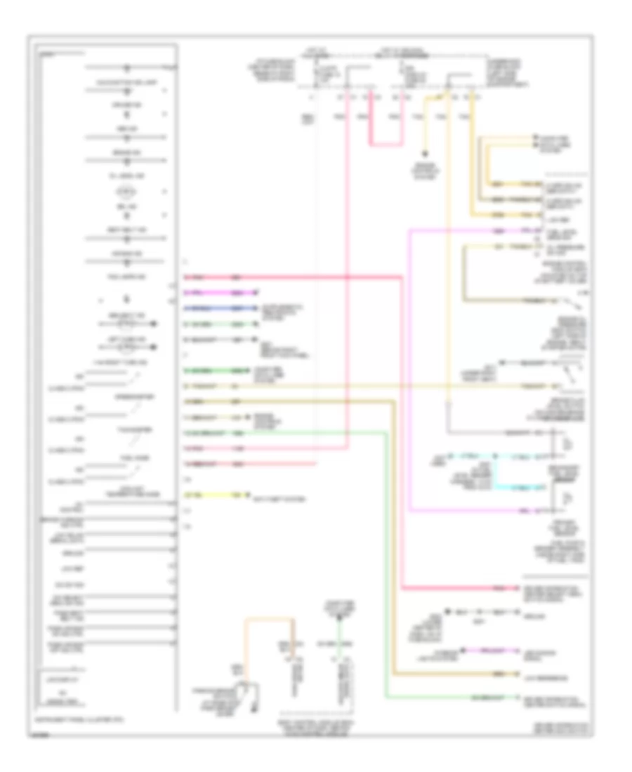 Instrument Cluster Wiring Diagram for Suzuki XL7 Limited 2007