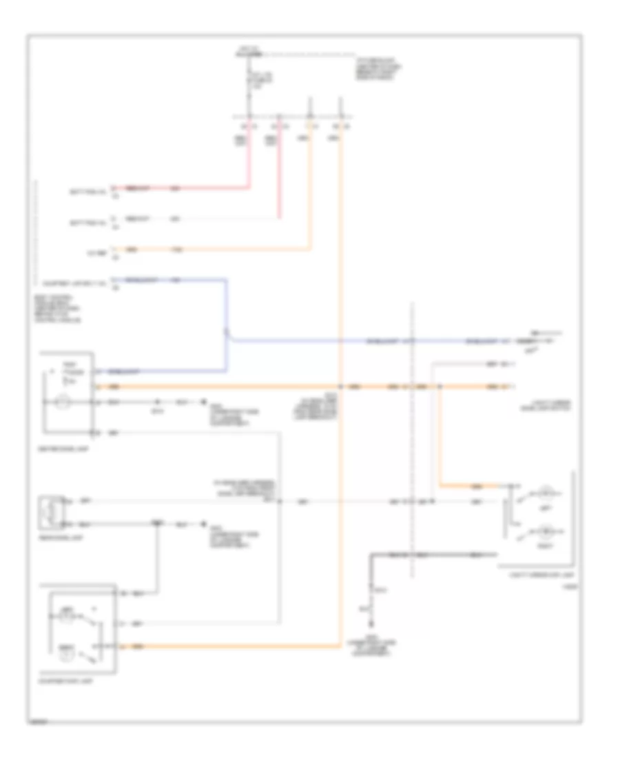 Courtesy Lamps Wiring Diagram for Suzuki XL7 Limited 2007