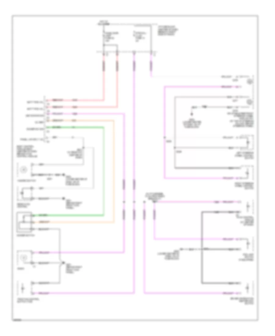 Instrument Illumination Wiring Diagram for Suzuki XL7 Limited 2007