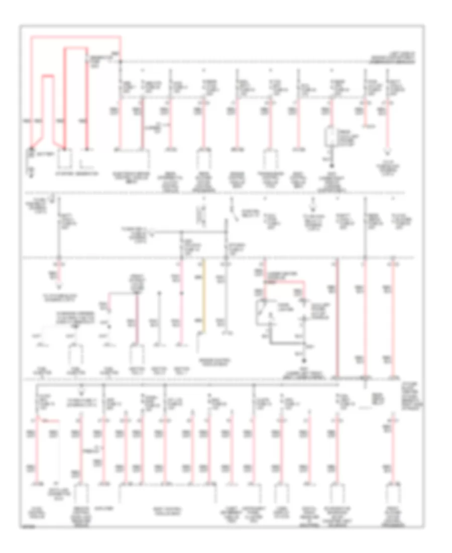 Power Distribution Wiring Diagram 1 of 3 for Suzuki XL7 Limited 2007