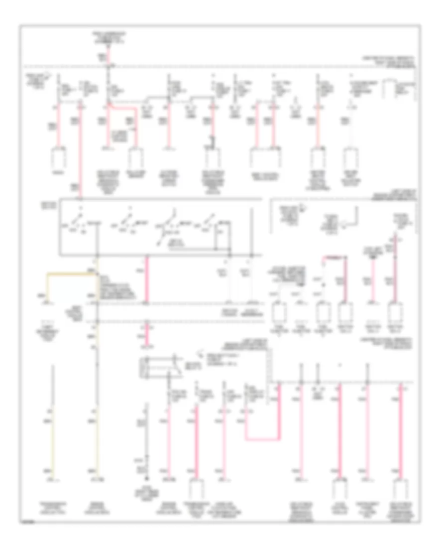 Power Distribution Wiring Diagram 2 of 3 for Suzuki XL7 Limited 2007