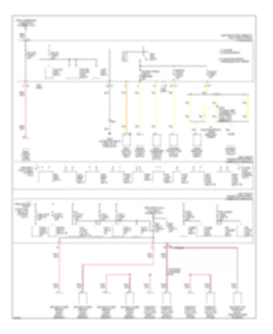 Power Distribution Wiring Diagram 3 of 3 for Suzuki XL7 Limited 2007