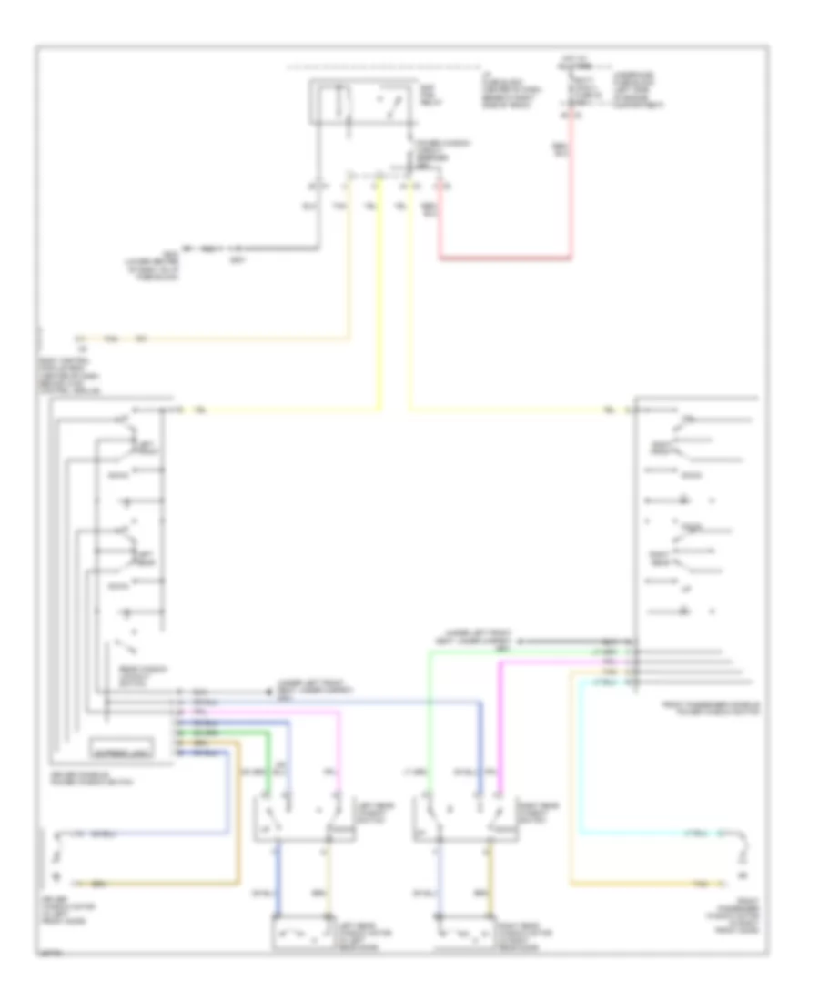 Power Windows Wiring Diagram for Suzuki XL7 Limited 2007