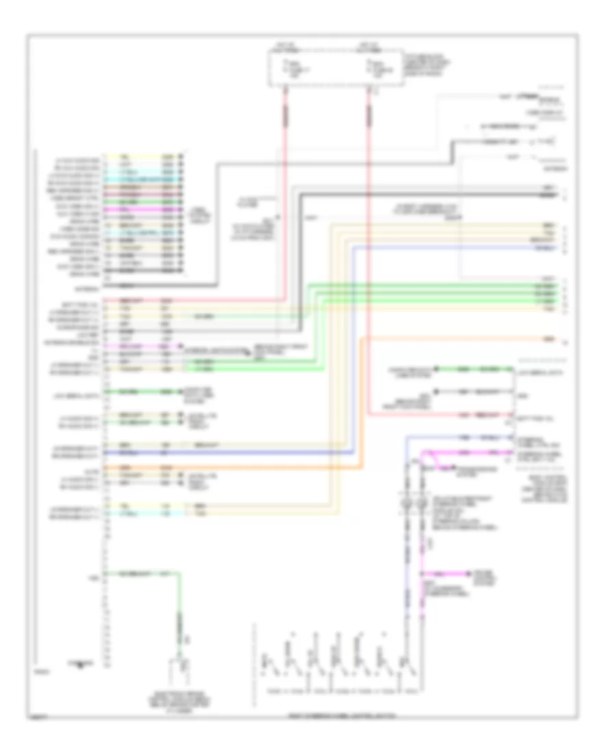 Radio Wiring Diagram Premium 1 of 2 for Suzuki XL7 Limited 2007