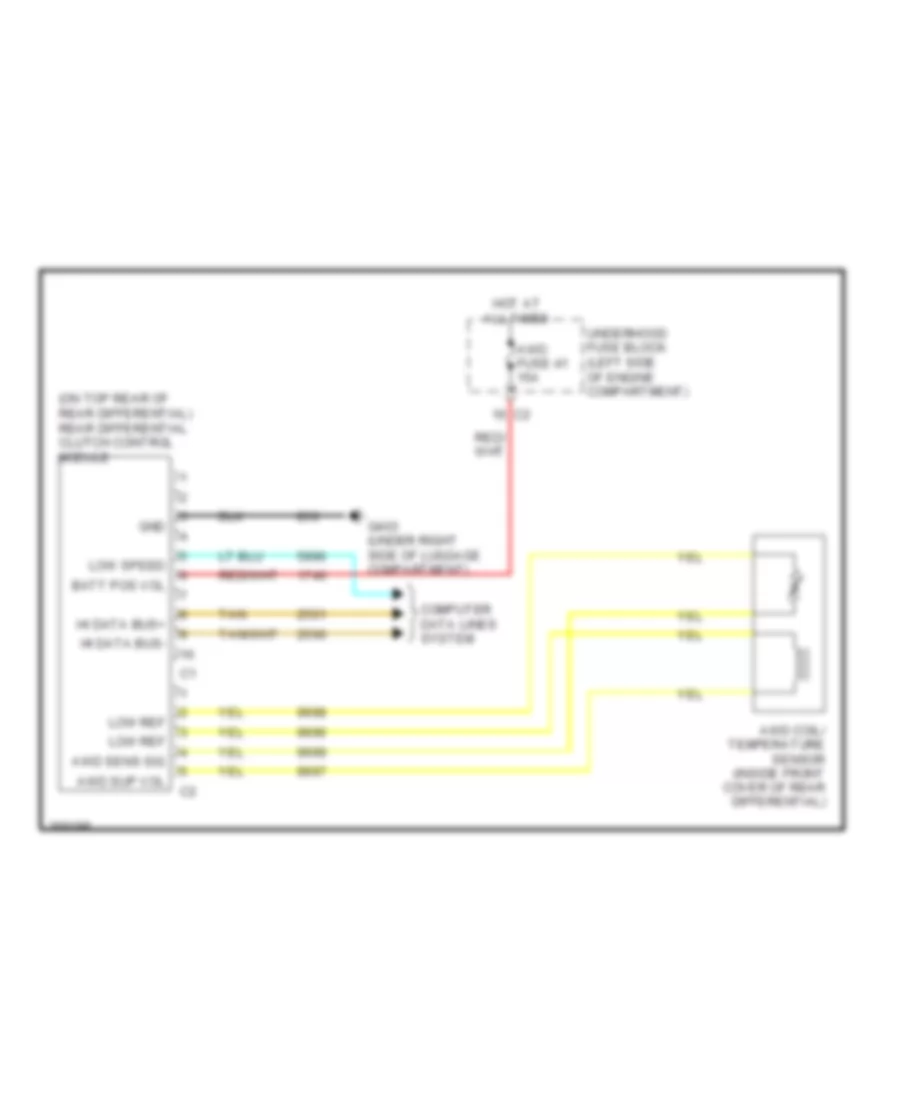 AWD Wiring Diagram for Suzuki XL7 Limited 2007