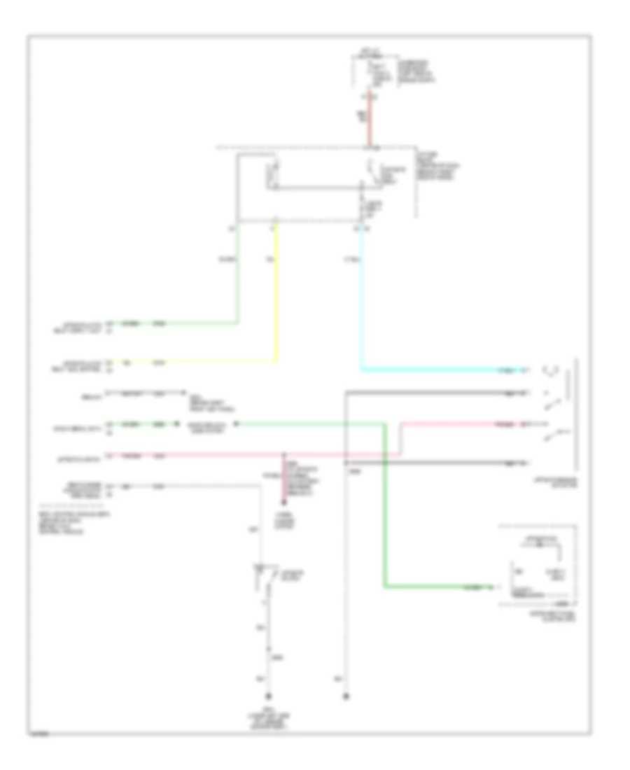 Trunk Tailgate Fuel Door Wiring Diagram for Suzuki XL7 Limited 2007