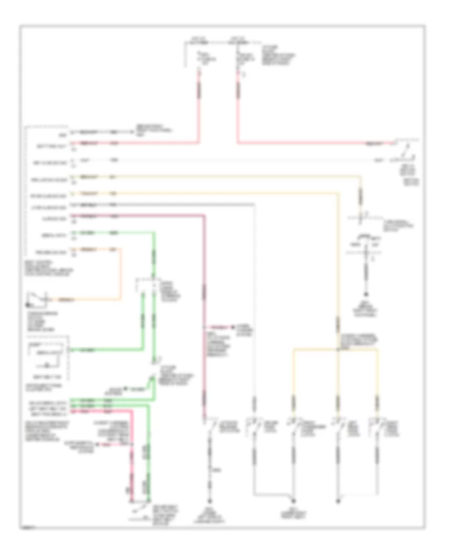 Warning Systems Wiring Diagram for Suzuki XL7 Limited 2007