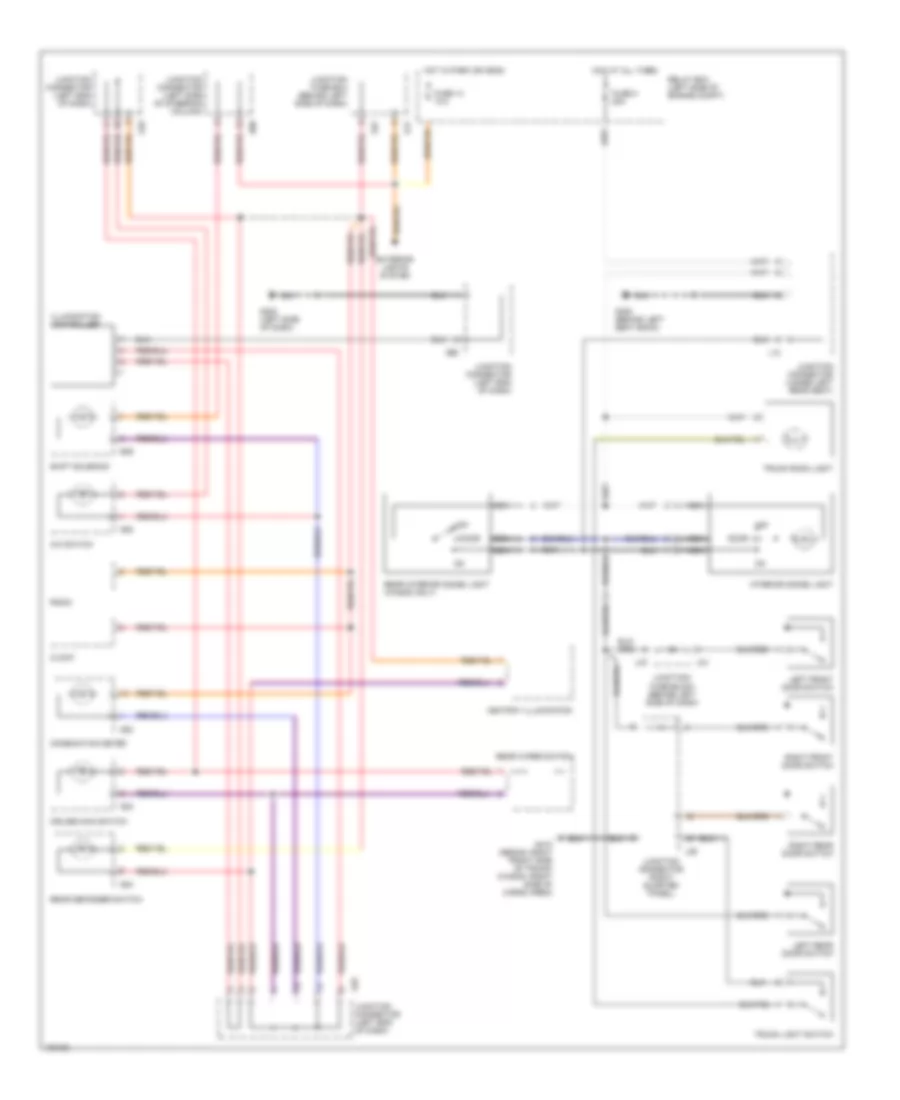 Interior Light Wiring Diagram for Suzuki Esteem GLX+ 1998