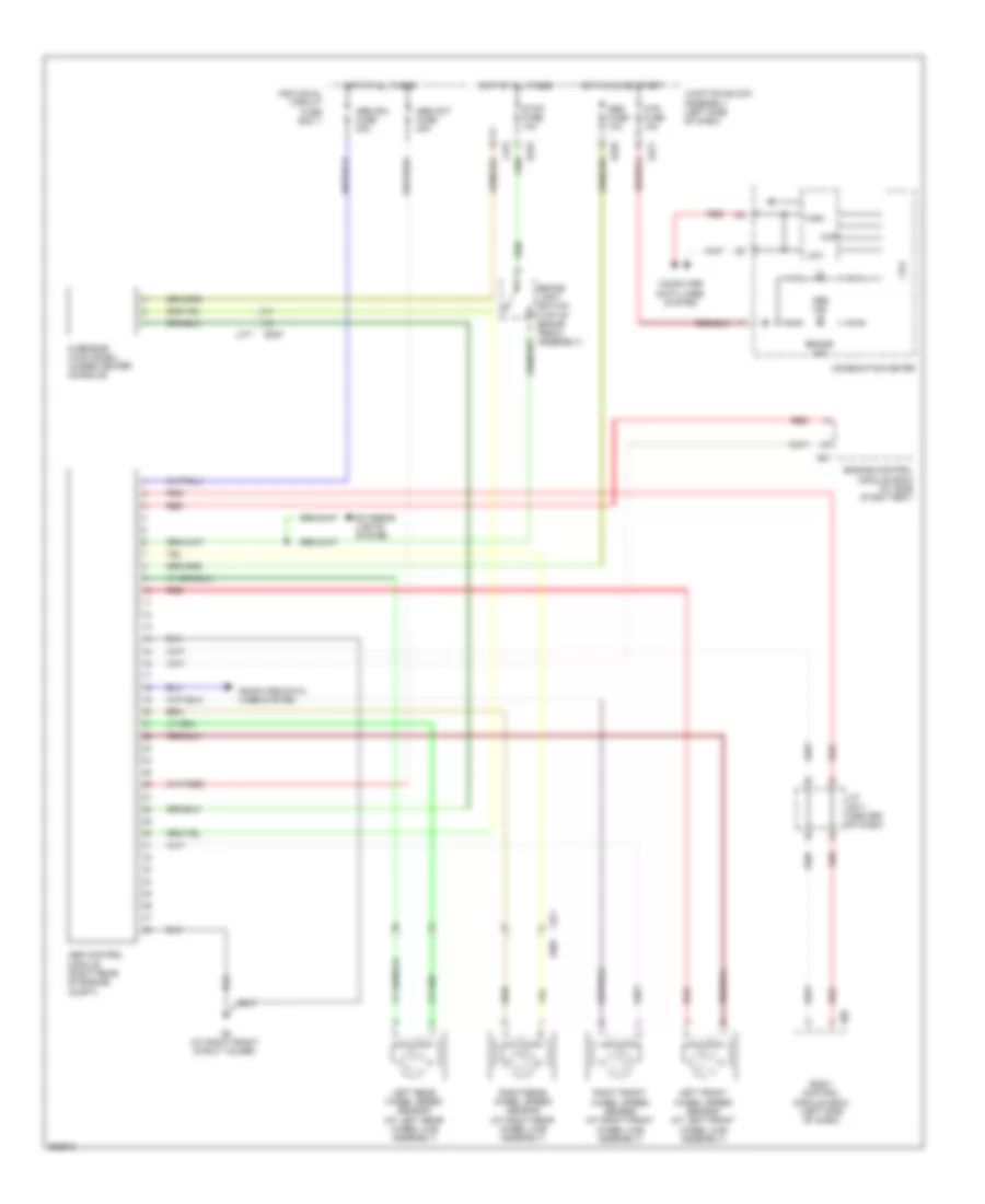 Anti lock Brakes Wiring Diagram without ESP for Suzuki SX4 SportBack 2012