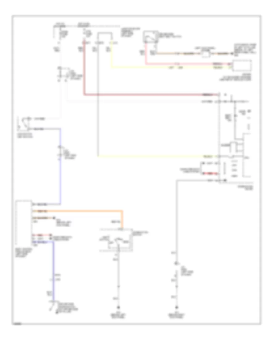 Chime Wiring Diagram for Suzuki SX4 SportBack 2012