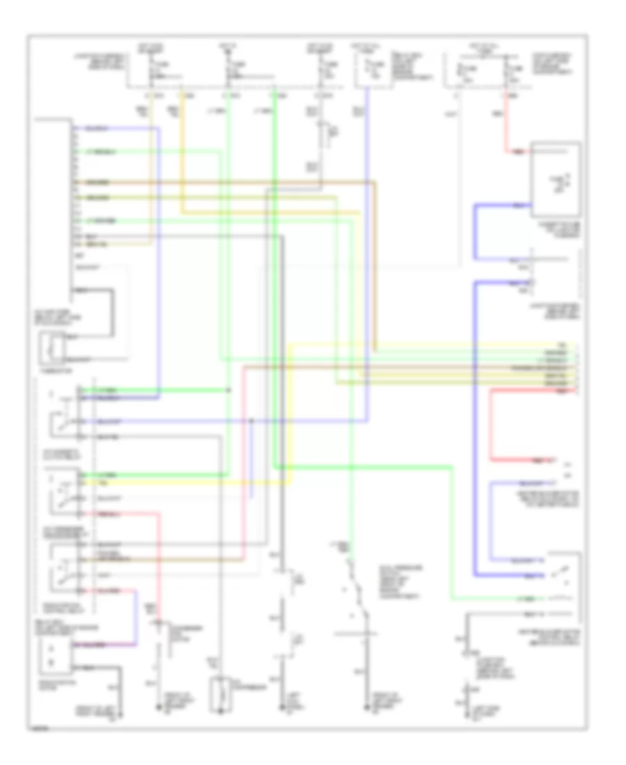 Электросхема кондиционера с ручный управлением (1 из 2) для Suzuki Esteem GLX+ 2002