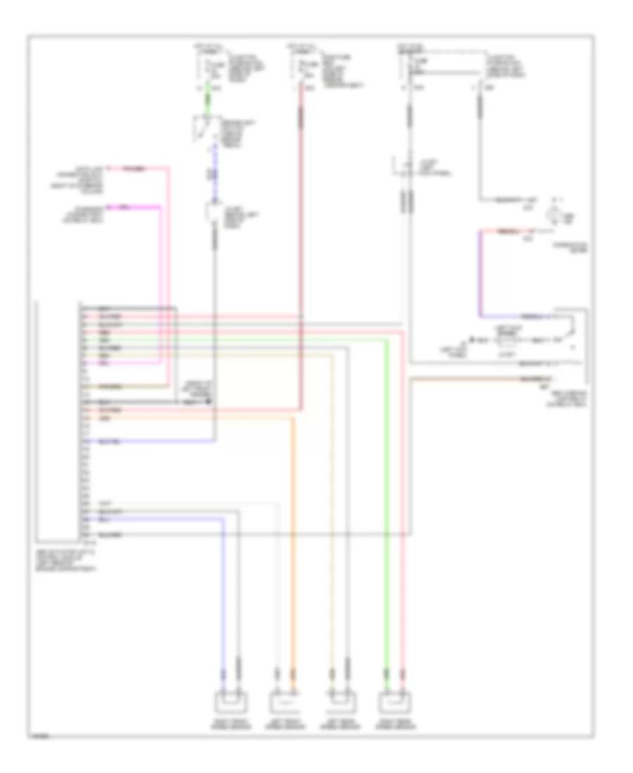 Электросхема антиблокировочной тормозной системы АБС (ABS) для Suzuki Esteem GLX+ 2002