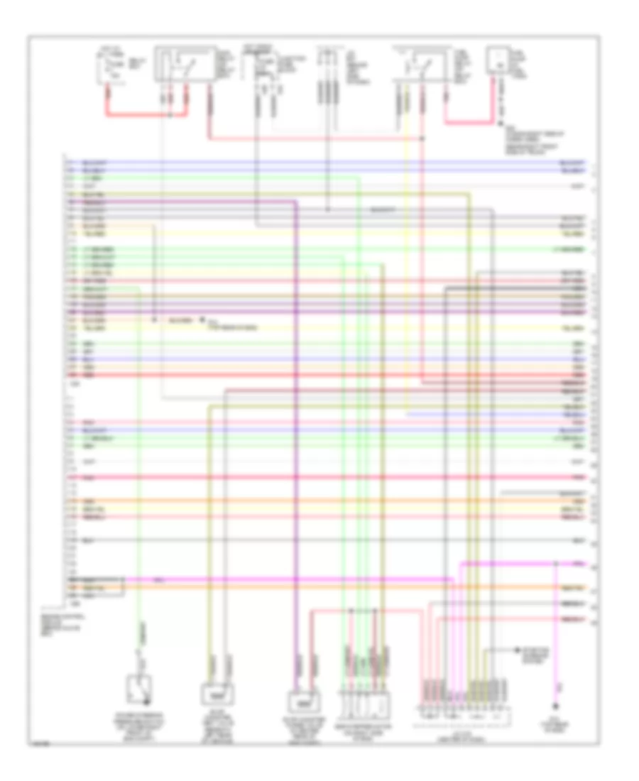 1.8L, Электросхема системы управления двигателя (1 из 3) для Suzuki Esteem GLX+ 2002