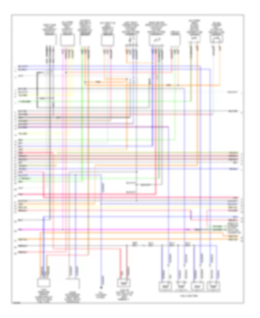 1.8L, Электросхема системы управления двигателя (2 из 3) для Suzuki Esteem GLX+ 2002
