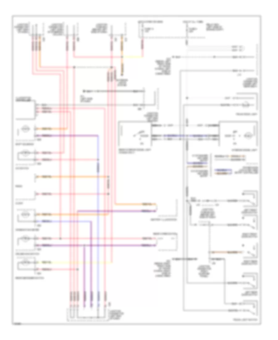 Электросхема освещения салона для Suzuki Esteem GLX+ 2002