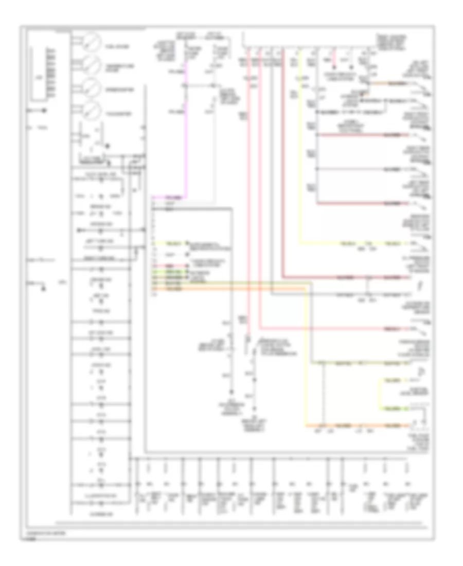 Instrument Cluster Wiring Diagram for Suzuki Grand Vitara 2013