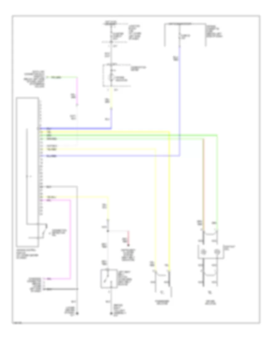 Supplemental Restraint Wiring Diagram for Suzuki Grand Vitara JLS 2002