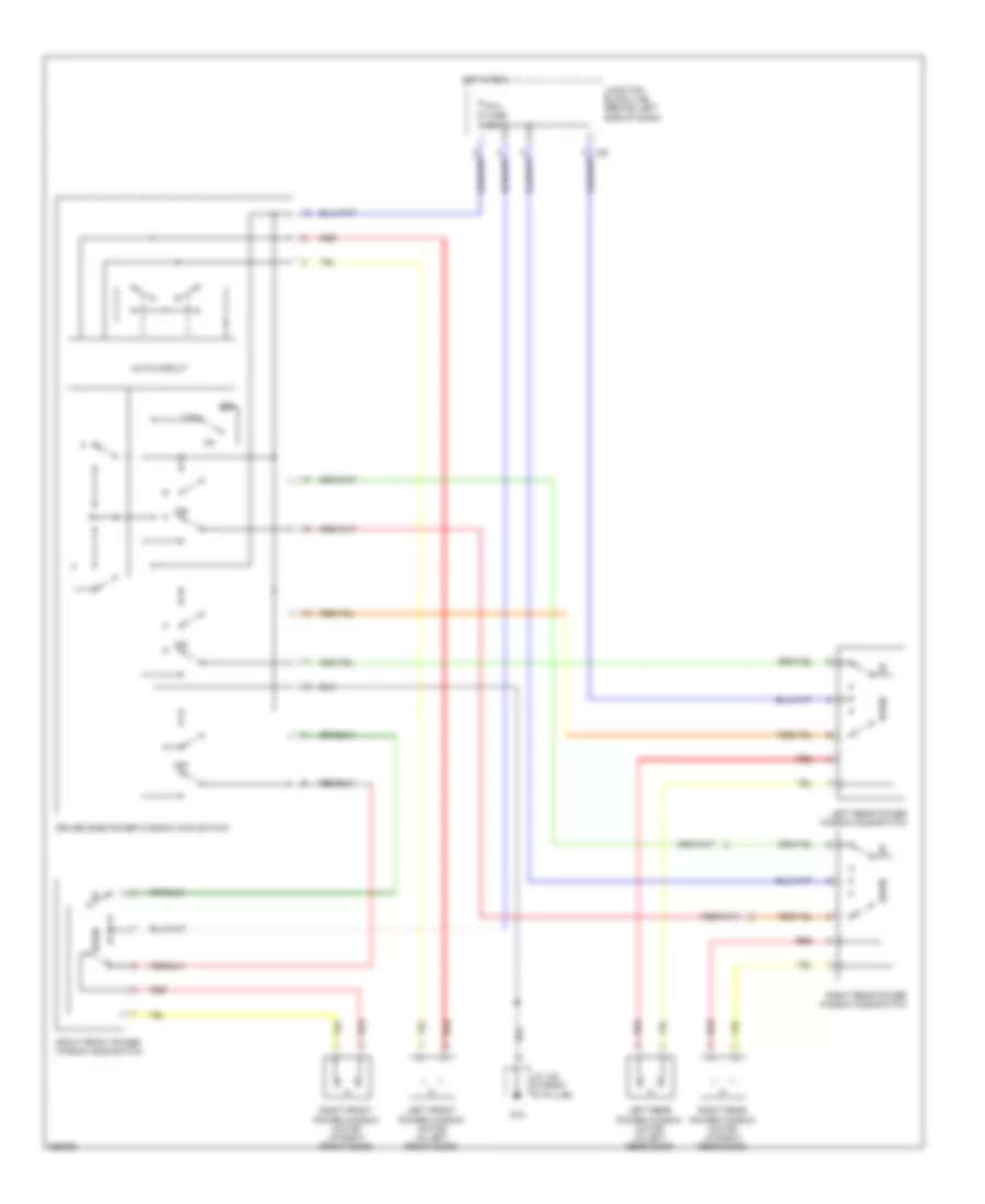 Power Windows Wiring Diagram for Suzuki Grand Vitara Luxury 2008