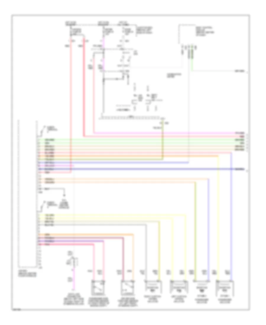 Dual Air Bags Wiring Diagram 1 of 2 for Suzuki Grand Vitara Luxury 2008