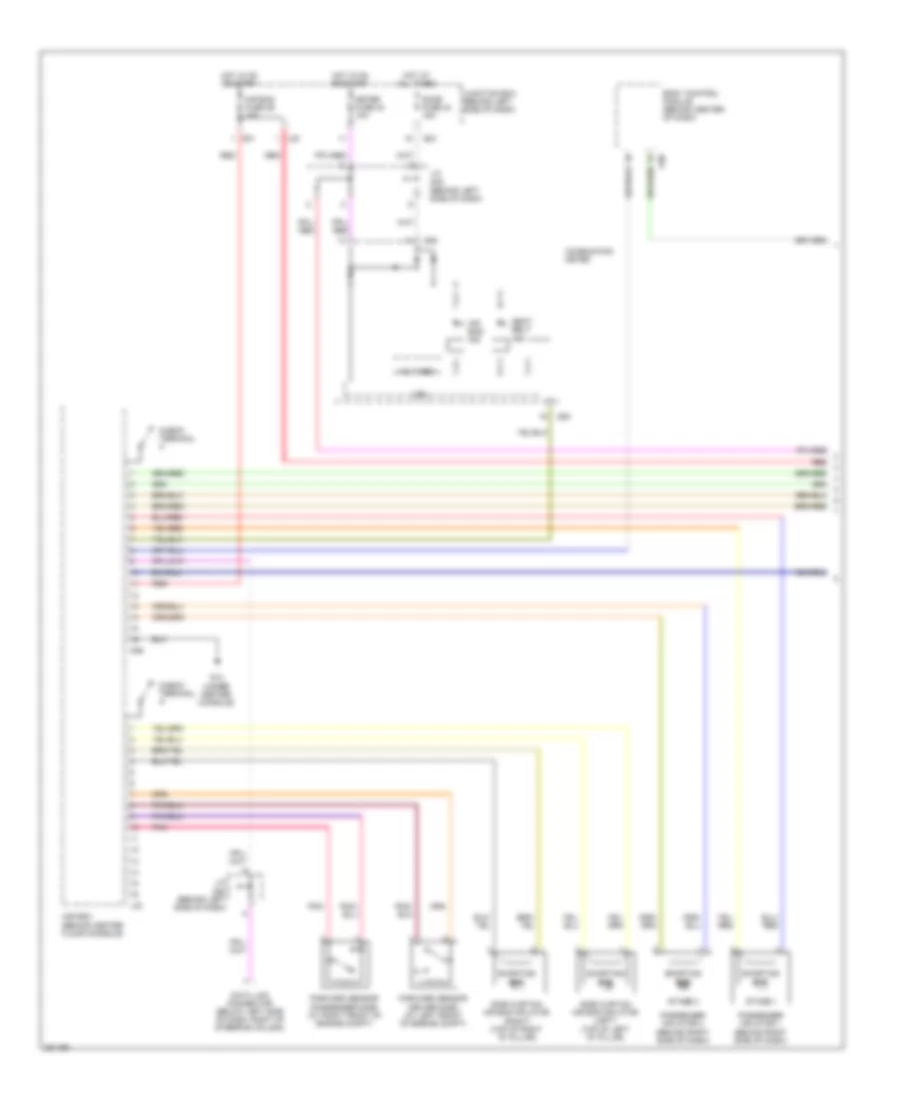 Front  Side Air Bags Wiring Diagram, with Passenger Seat Recognition (1 of 2) for Suzuki Grand Vitara Luxury 2008