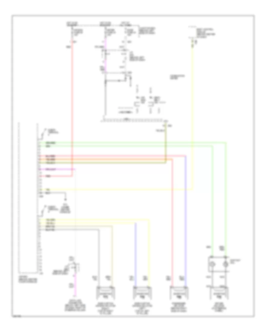 Front  Side Air Bags Wiring Diagram without Passenger Seat Recognition 1 of 2 for Suzuki Grand Vitara Luxury 2008