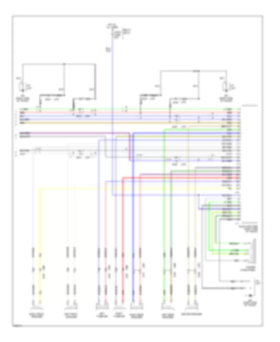 Navigation Wiring Diagram, with Audio Amplifier (2 of 2) for Suzuki Kizashi 2013