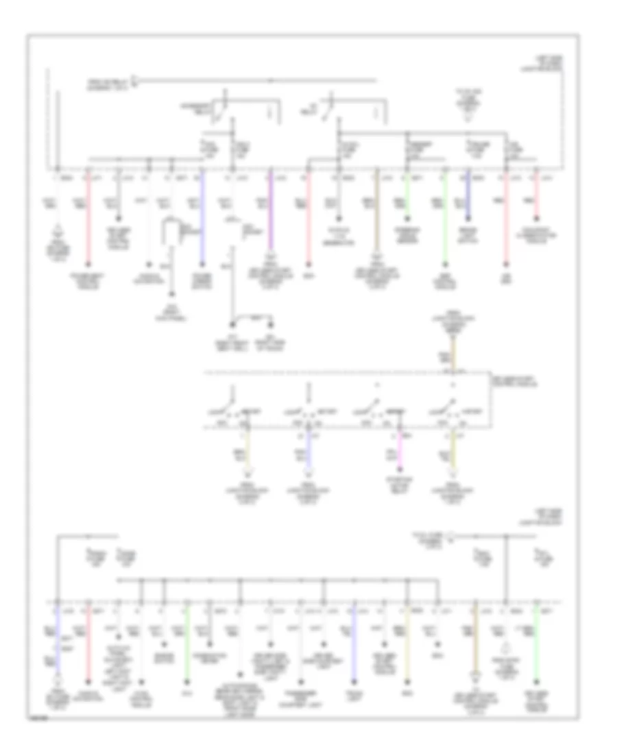 Power Distribution Wiring Diagram 2 of 3 for Suzuki Kizashi 2013