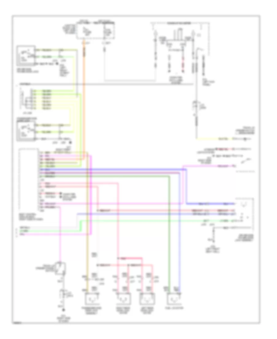 Power Door Locks Wiring Diagram, with Smart Key System (3 of 3) for Suzuki Kizashi 2013