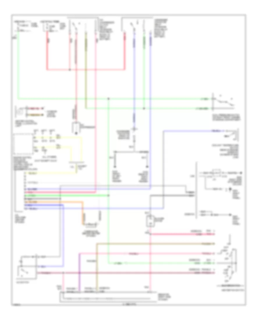 A C Wiring Diagram Lever Control Type for Suzuki Sidekick Sport JX 1998