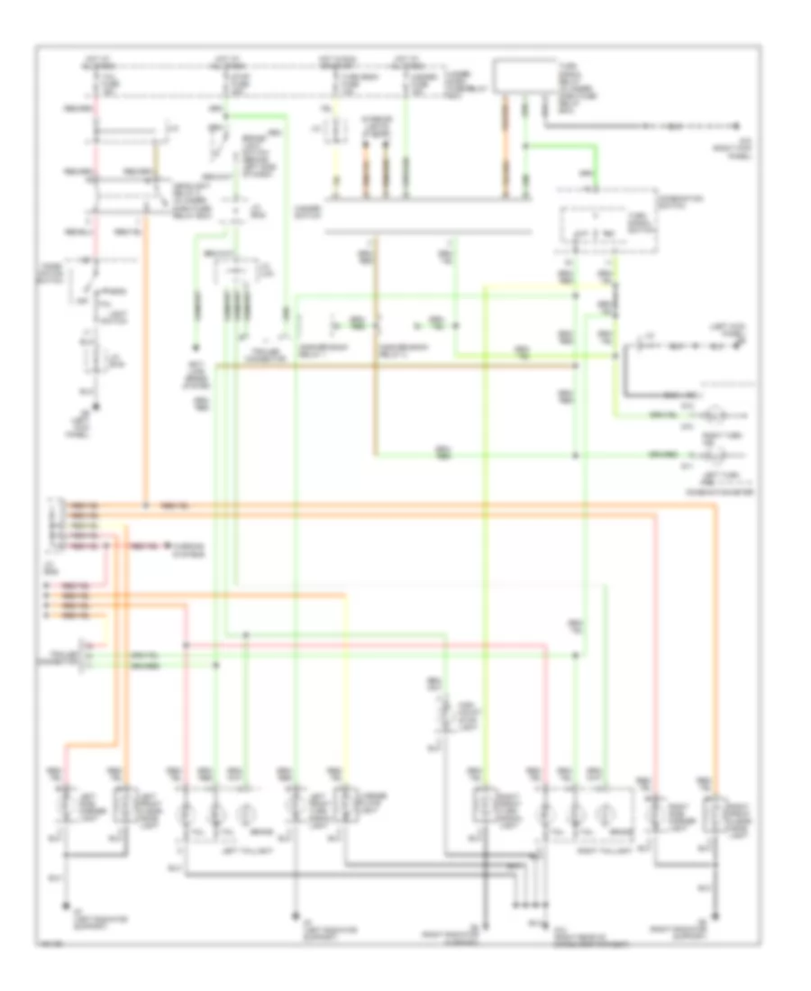 Exterior Lamps Wiring Diagram for Suzuki XL 7 Limited 2002