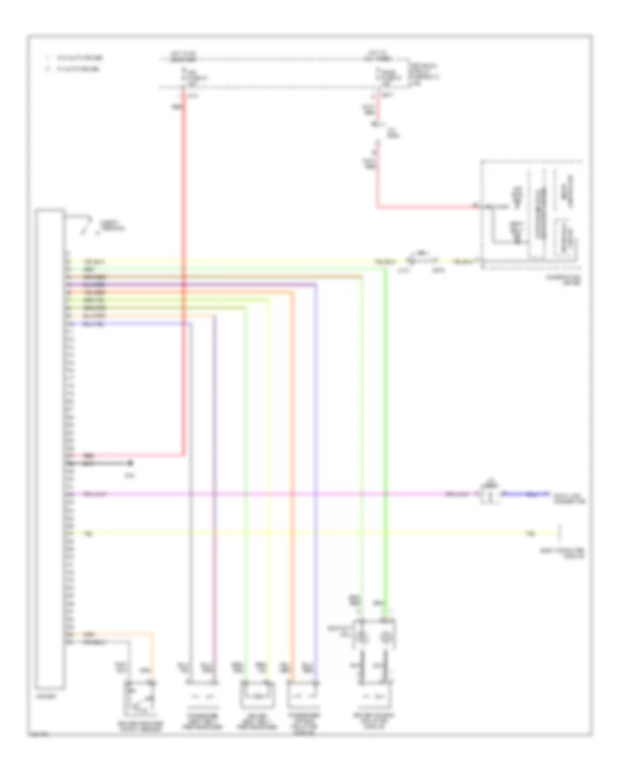 Supplemental Restraints Wiring Diagram, 4 Channel for Suzuki SX4 LE 2008