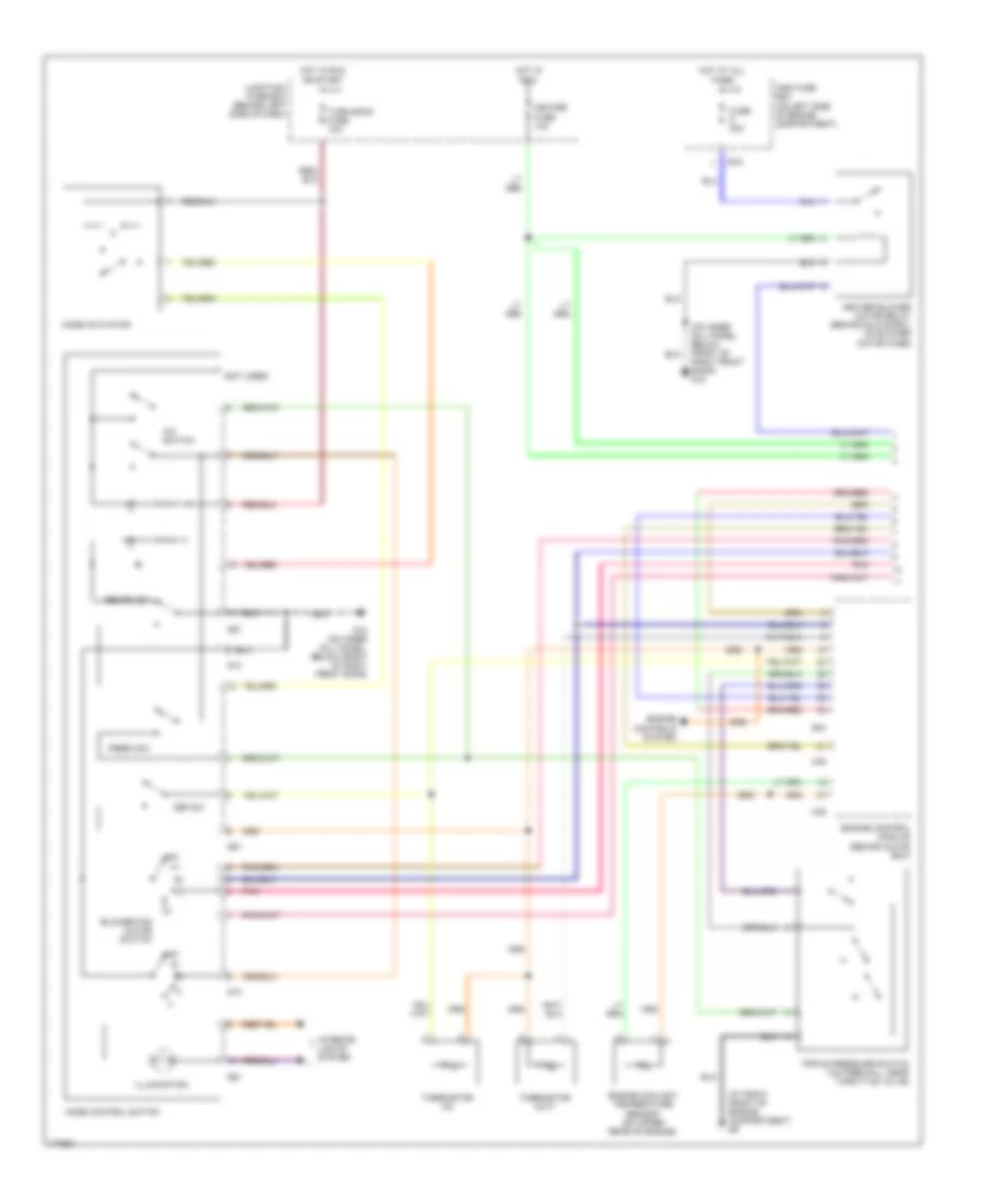 Manual A C Wiring Diagram 1 of 2 for Suzuki Aerio S 2003