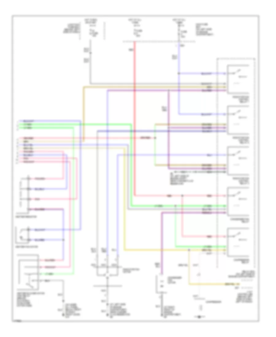 Manual A C Wiring Diagram 2 of 2 for Suzuki Aerio SX 2003