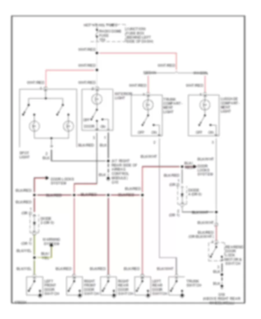 Courtesy Lamps Wiring Diagram for Suzuki Aerio SX 2003