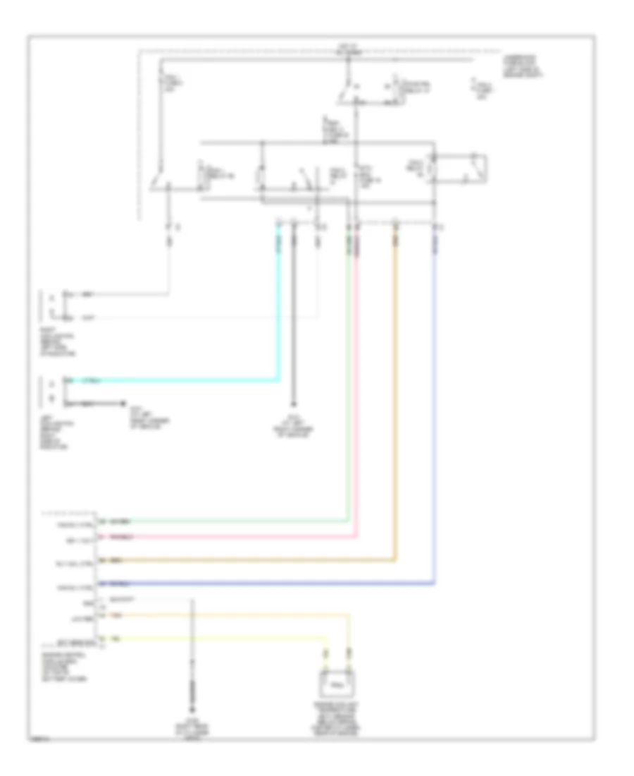 Cooling Fan Wiring Diagram for Suzuki XL7 Limited 2008