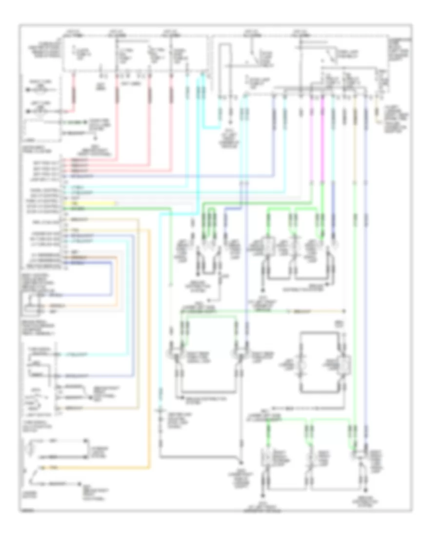 Exterior Lamps Wiring Diagram for Suzuki XL7 Limited 2008