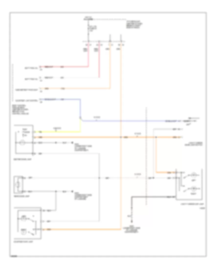 Courtesy Lamps Wiring Diagram for Suzuki XL7 Limited 2008