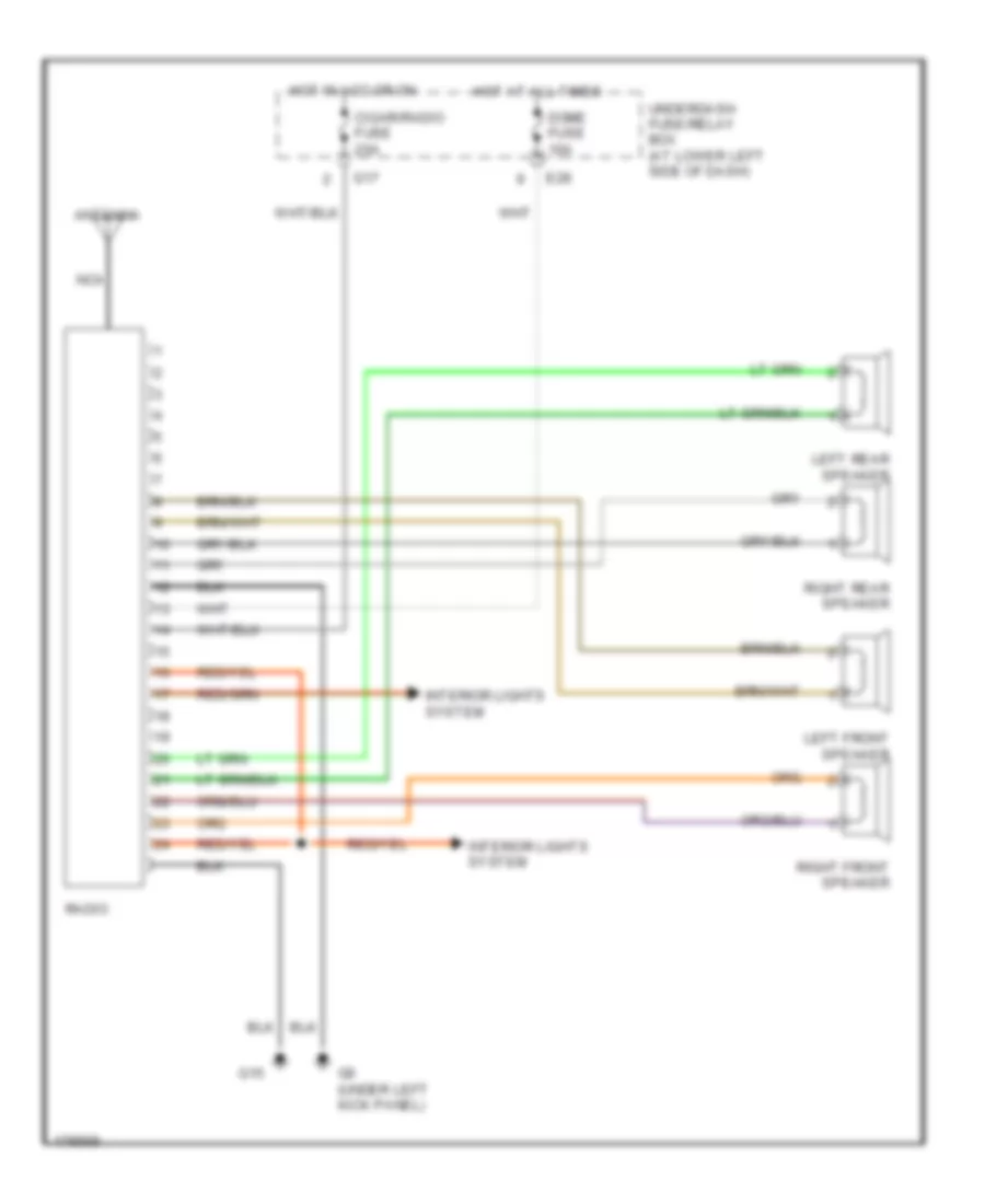 2003 Suzuki Vitara Radio Wiring Diagram