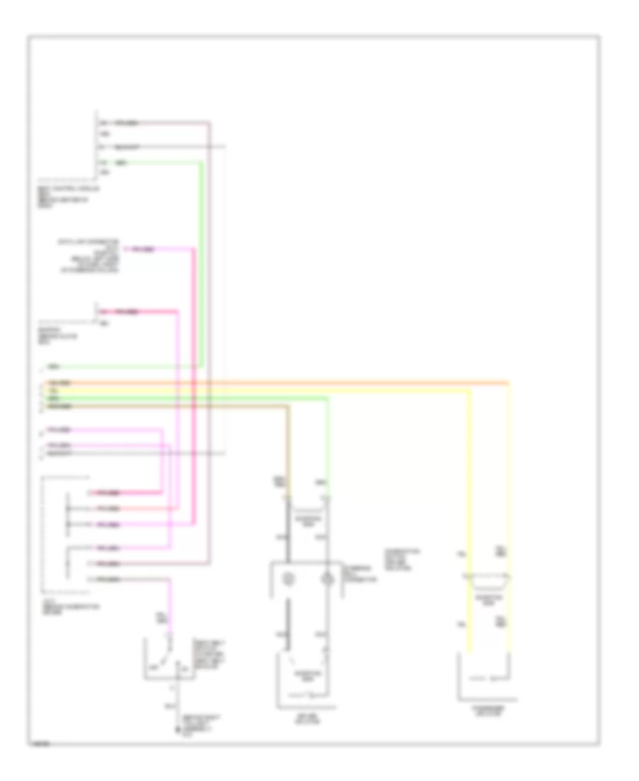 Supplemental Restraints Wiring Diagram (2 of 2) for Suzuki XL-7 2003