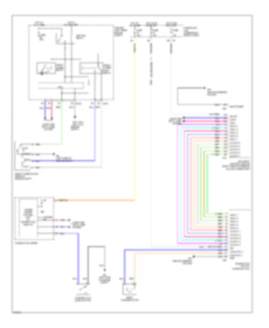 Электросхема стеклоочистителя, дворников и омывателя для Suzuki Equator 2009