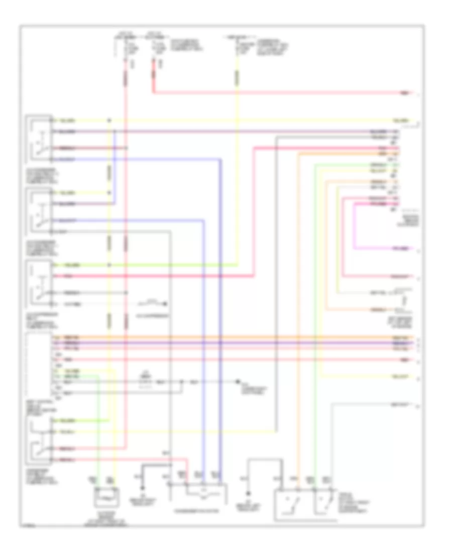 Automatic A C Wiring Diagram 1 of 2 for Suzuki XL 7 Limited 2003