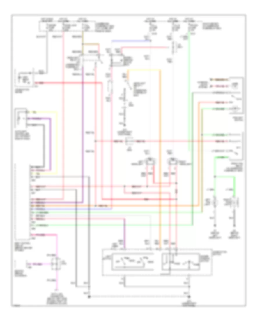 Headlights Wiring Diagram for Suzuki XL 7 Limited 2003