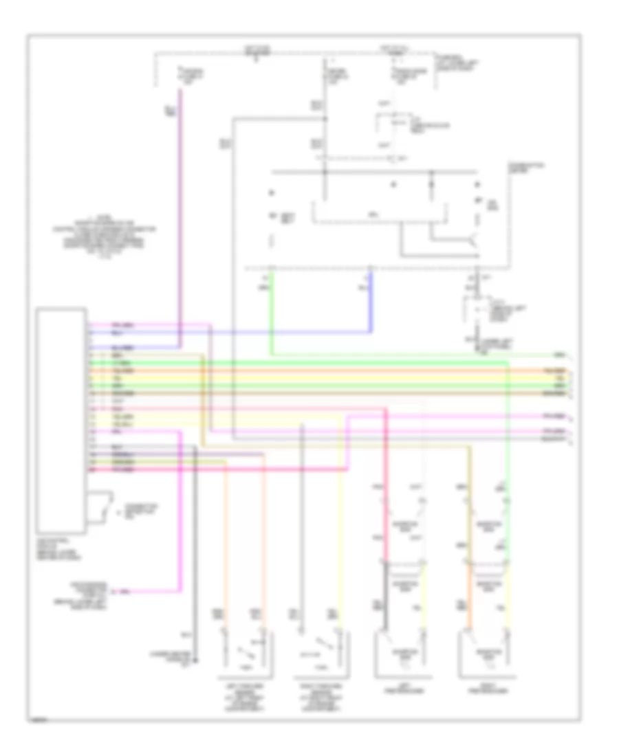 Supplemental Restraints Wiring Diagram 1 of 2 for Suzuki XL 7 Limited 2003