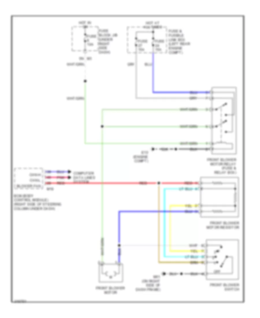 Heater Wiring Diagram for Suzuki Equator Premium 2009