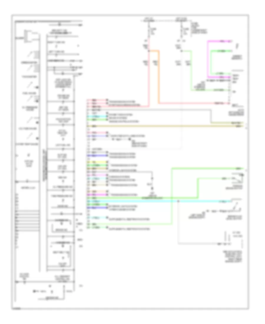 Instrument Cluster Wiring Diagram 1 of 2 for Suzuki Equator Premium 2009