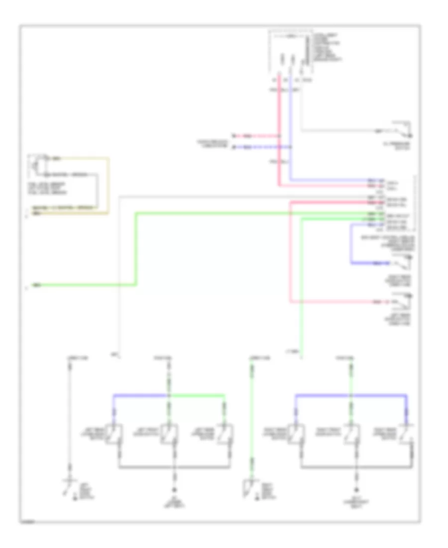 Instrument Cluster Wiring Diagram 2 of 2 for Suzuki Equator Premium 2009