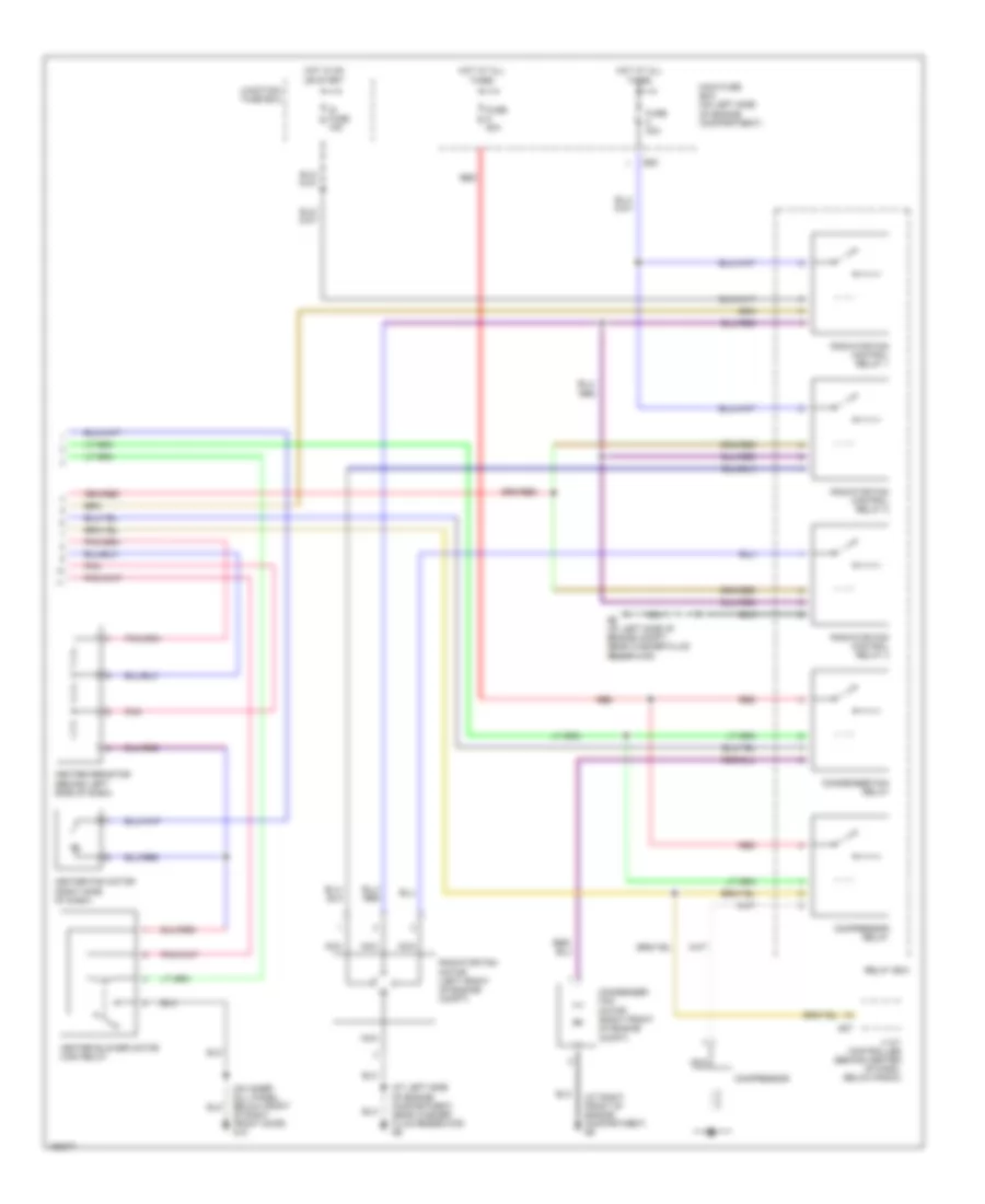 Manual A C Wiring Diagram 2 of 2 for Suzuki Aerio LX 2004